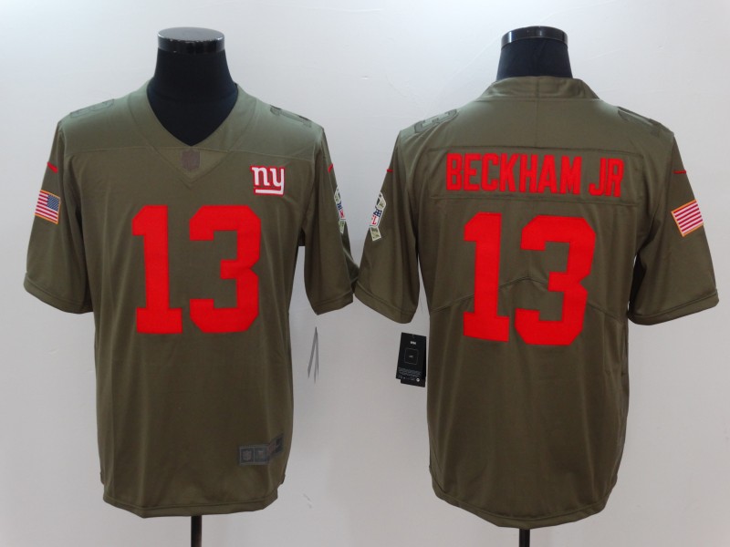 Men's New York Giants Odell Beckham Jr. #13 Brown Jersey